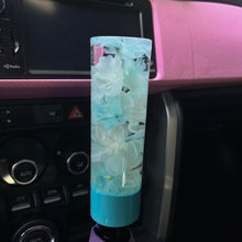 Load image into Gallery viewer, Blue and White Cherry Blossoms and a Light Blue Base Custom Shift
