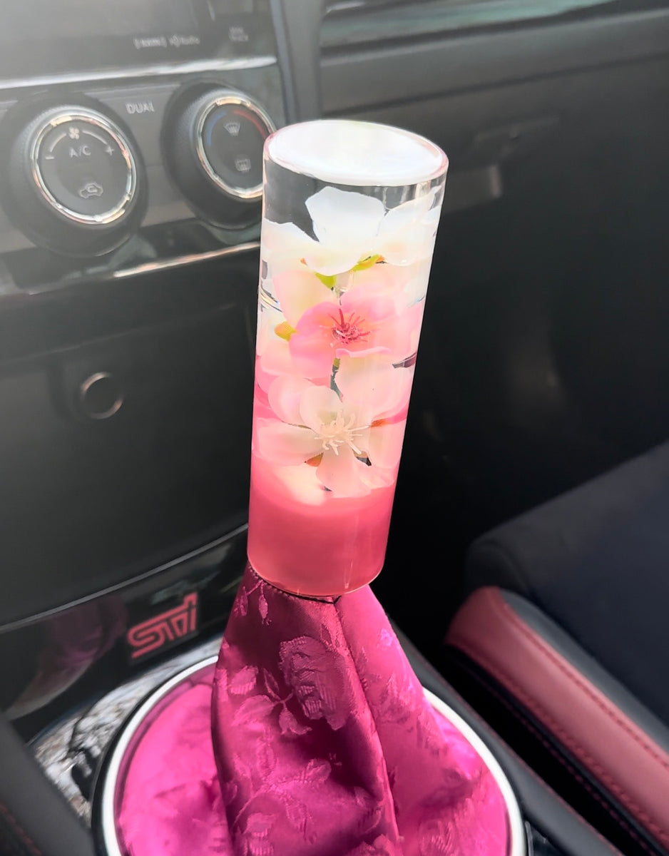 Pink Flower Shift Knob Custom Shift