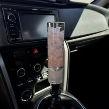 Load image into Gallery viewer, Shift Knob with Light Pink Flowers and a Sparkly Base Custom Shift