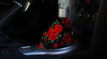 Load image into Gallery viewer, Red Roses with Black and Gold Accents Shift Boot