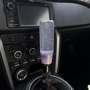 Shift Knob with Purple Sparkles Custom Shift