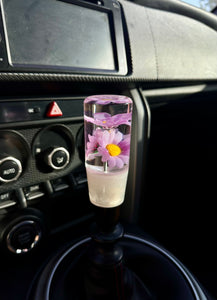 Purple Daisy Flower Shift Knob Custom Shift