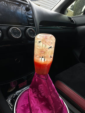 Peach Flower Shift Knob Custom Shift