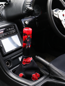 Pain pin with red flowers and a black base Custom Shift