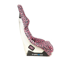 Load image into Gallery viewer, NRG Prisma Savage Pink Leopard Seat with a Pearlized Back Medium
