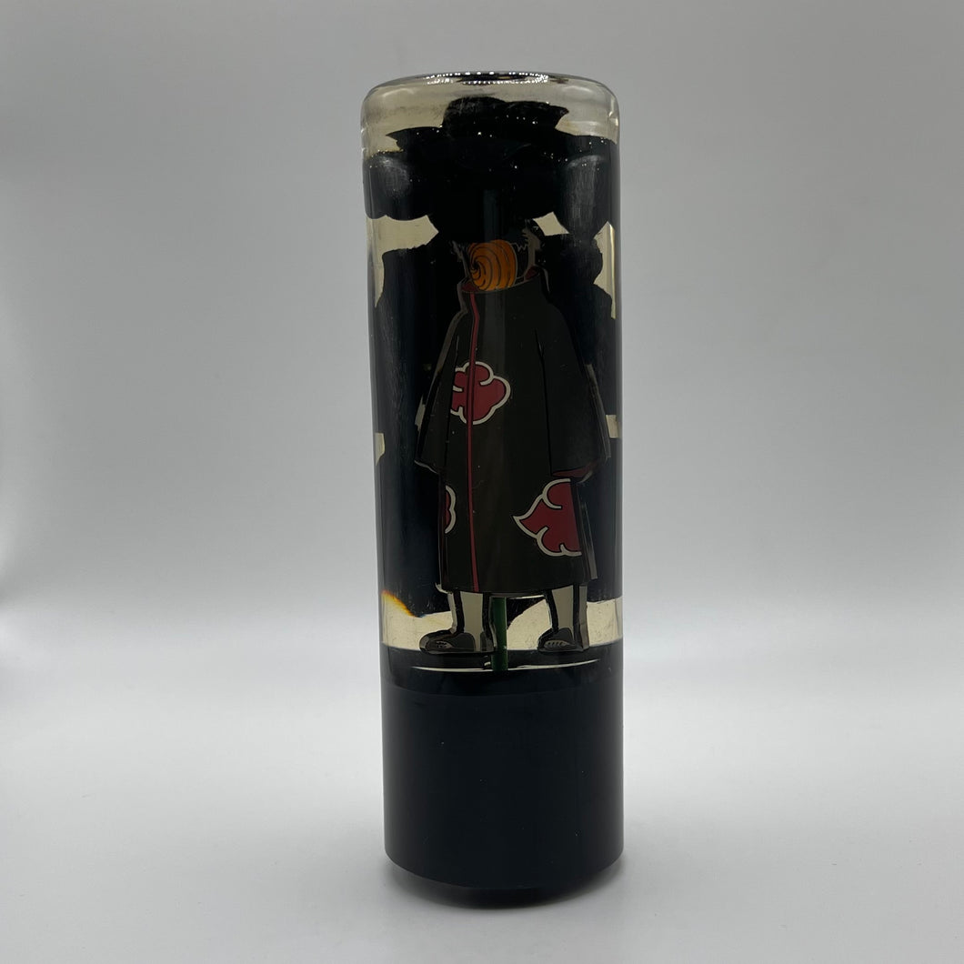 Obito Shift Knob with Black Flowers and a Black Base