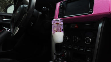 Purple Cherry Blossoms with a White Base Custom Shift
