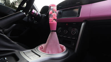 Light Pink Suede Shift Boot Custom Shift