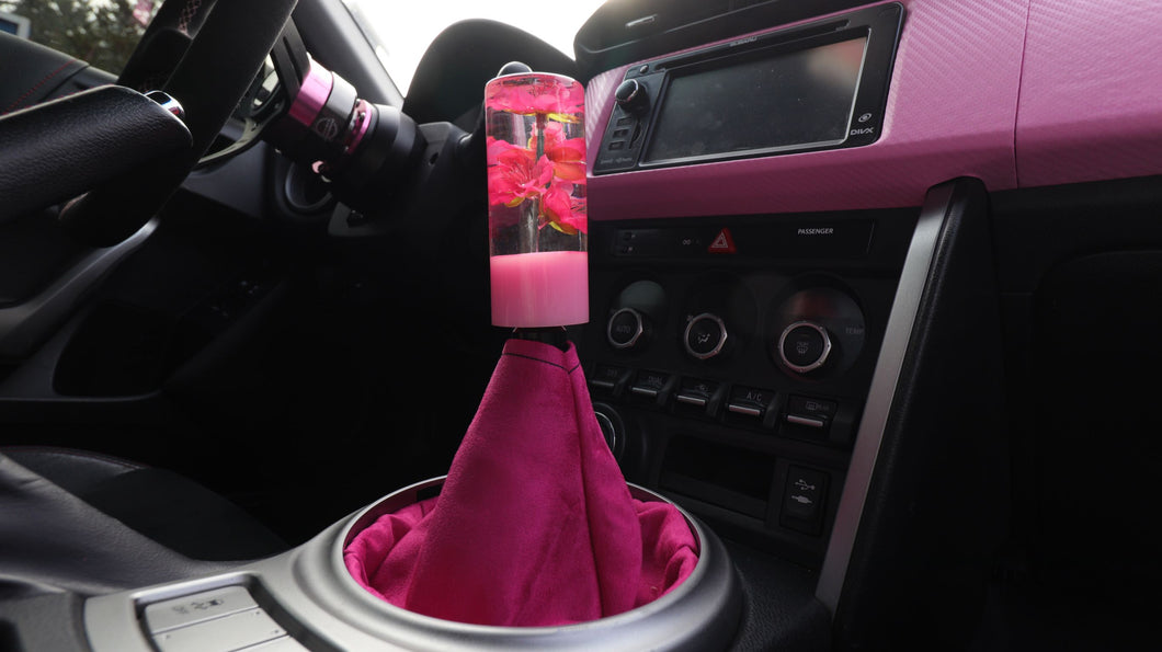 Fuchsia Pink Suede Shift Boot Custom Shift