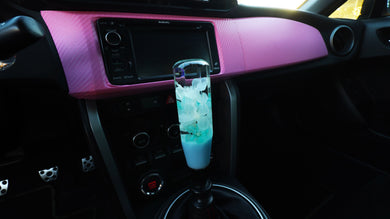 Blue and White Cherry Blossoms and a Light Blue Base Custom Shift