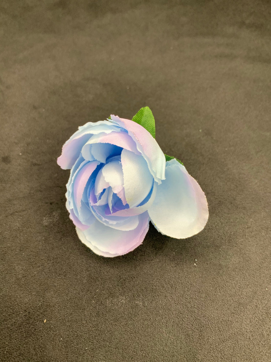 Metallic blue with lilac rose