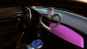 Custom Silver 7 Inch Shift Knob and Tsurikawa